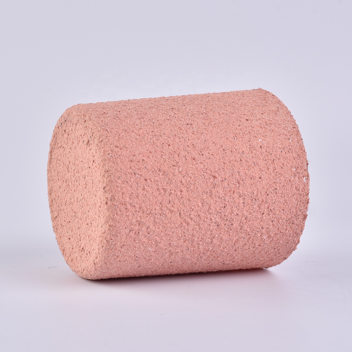 Wholesales Home decor pink cylinder decorative empty cement candle vessel