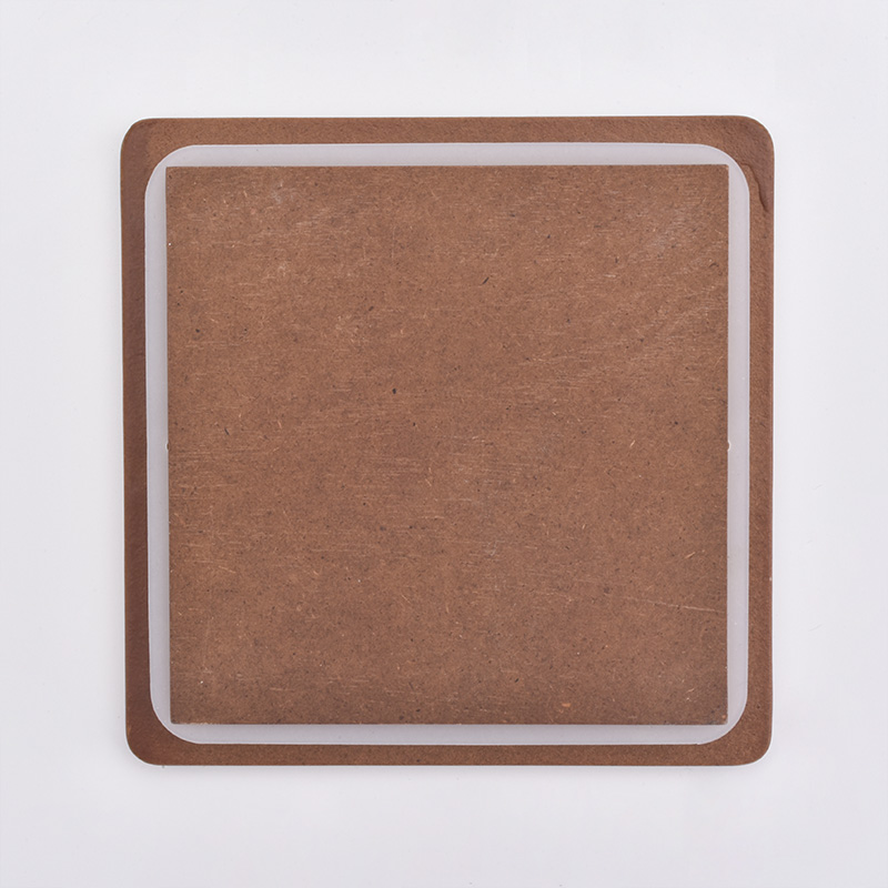 Square Different Size Pine Wooden Lids For Candle Jars