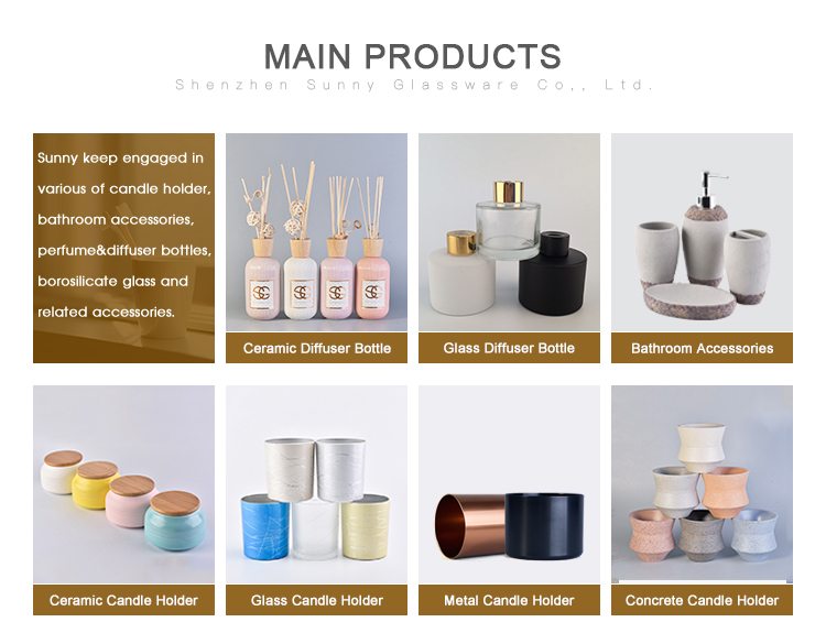 Wholesale car electroplating reed diffuser round glass diffuser bottles