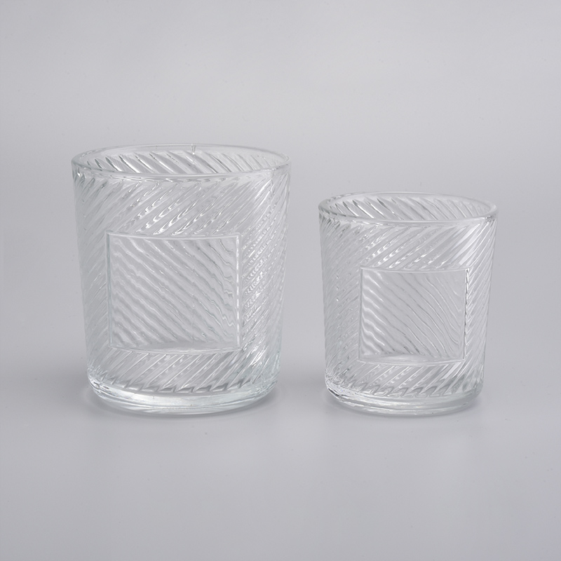 New Arrival Embossed Ceramic Candle Jars