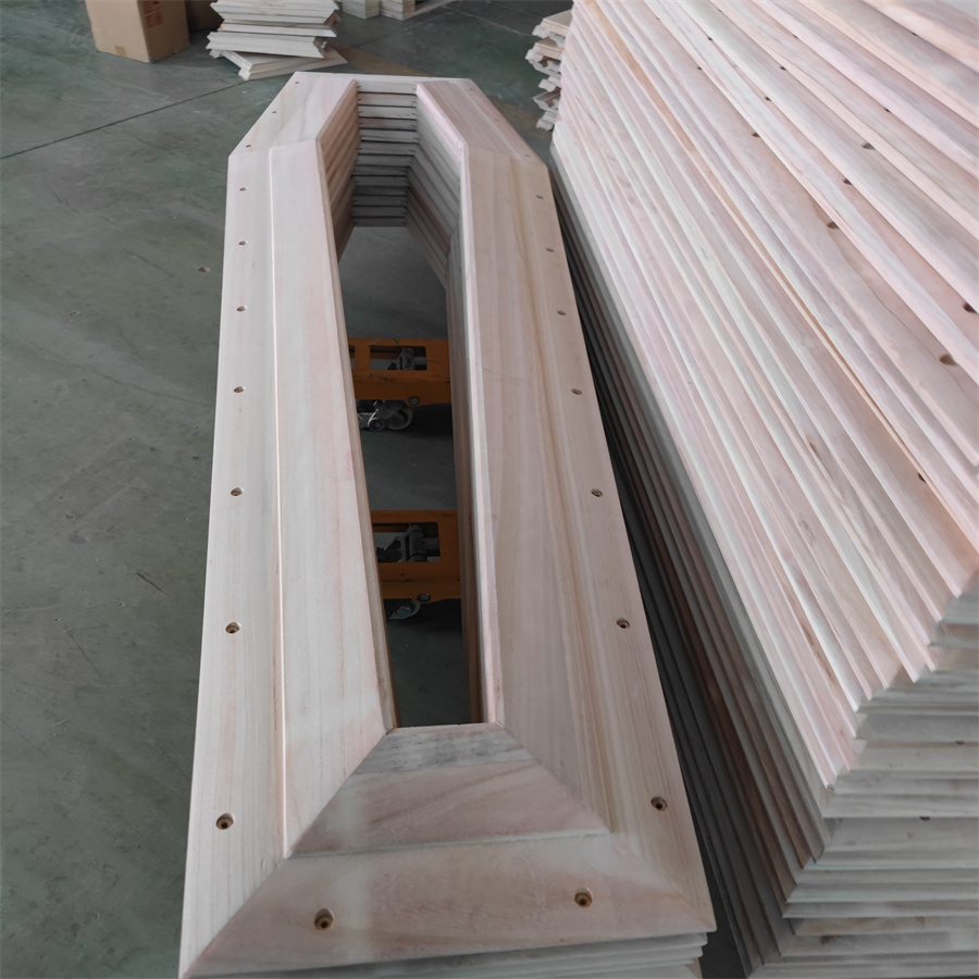 Unassembled and Unpainted Paulownia Wood Caskets and Coffins for Europe market