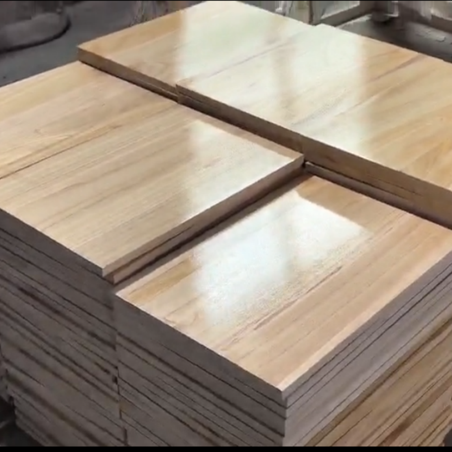 Paneles UV pegados con bordes de paulownia para tableros de fabricación de ataúdes para el mercado coreano