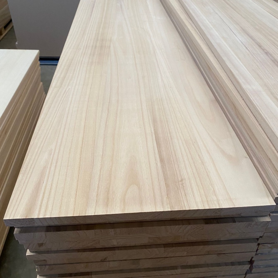 porcelana Paneles pegados con borde de Paulownia personalizados al por mayor, tableros de madera maciza fabricante