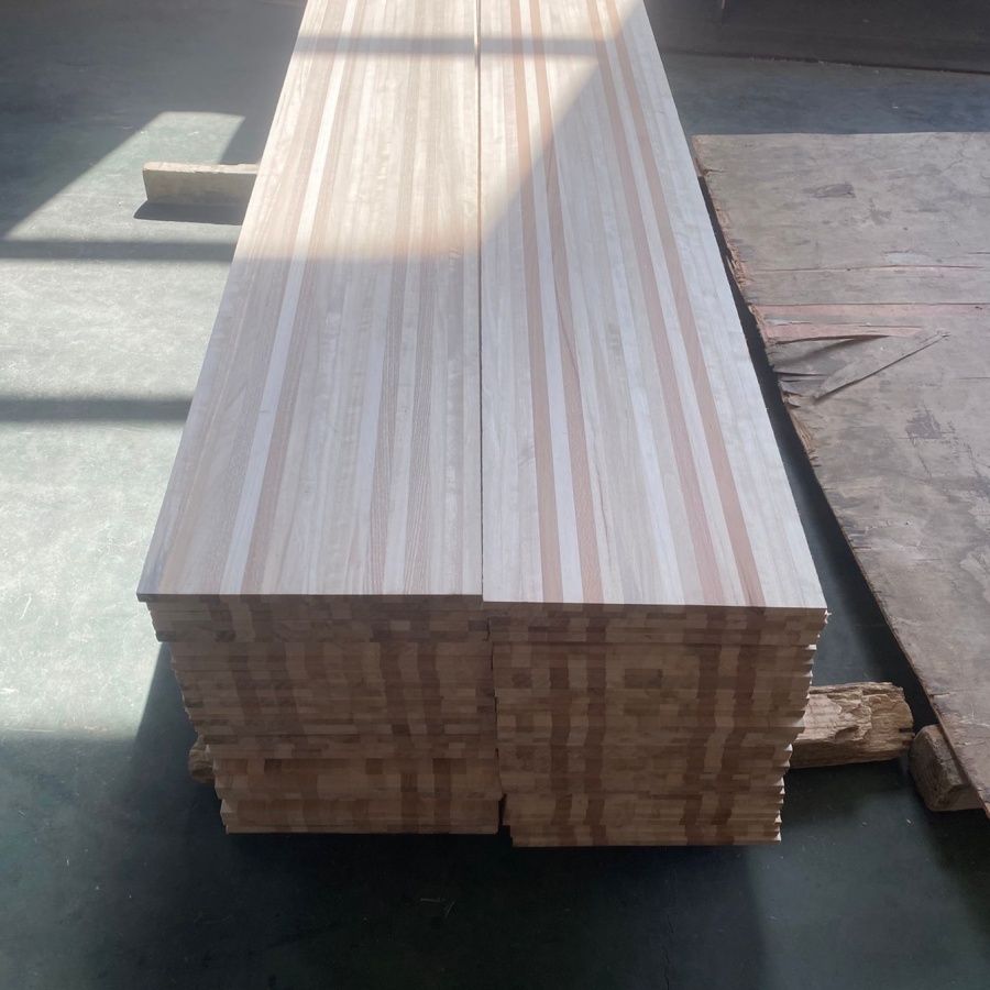 ski board wood cores made by white ash wood beech wood and poplar wood strips