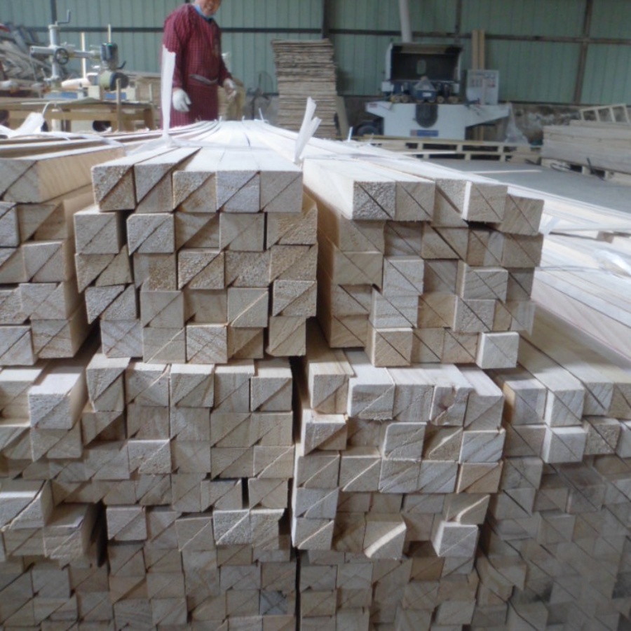 Faixa de chanfro Paulownia de alta qualidade/faixa trapezoidal/faixa quadrada para construção