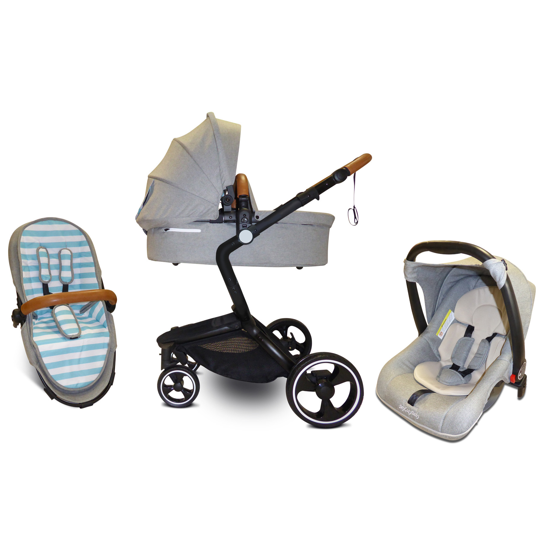 baby folding stroller baby pram 3 in 1 and carseat