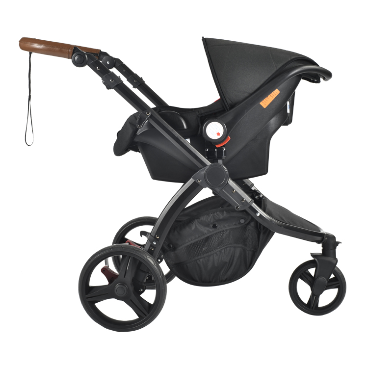 Outdoor-Reisen, stoßdämpfend, 3 Räder, verstellbar, schnell zusammenklappbar, Jogger-Kinderwagen, Kinderwagen, Jogging-Kinderwagen mit Autositz