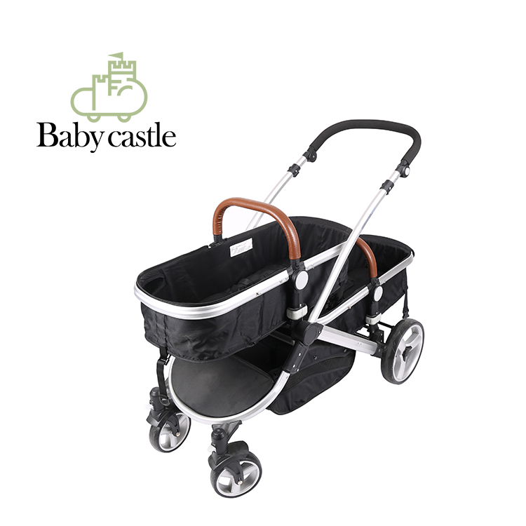 中国工厂供应高品质豪华三重安全多功能双胞胎婴儿推车 3 合 1