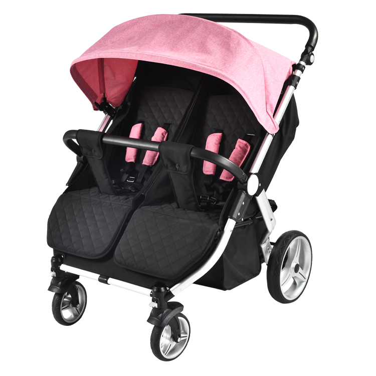Tweeling Kinderwagen Lichtgewicht Kinderwagen Opvouwbaar Reizen Twee baby's Dubbele kinderwagen Baby-tweeling van 0 ~ 36 maanden