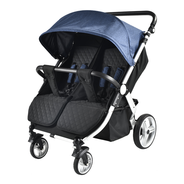 China Factory Supplied Top Quality Luxury Triple Safety Twins Baby Stroller 3 In 1 with CE
