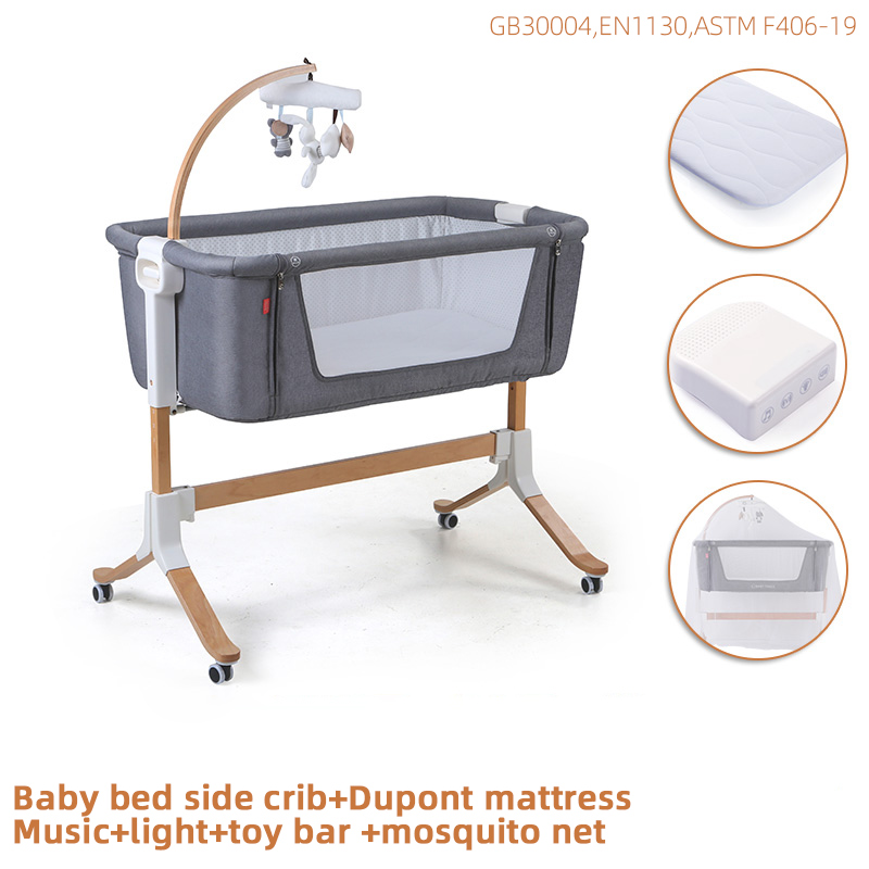 Wholesale portable baby bed multifunctional baby folding sleeping bed Crib With ce certificate