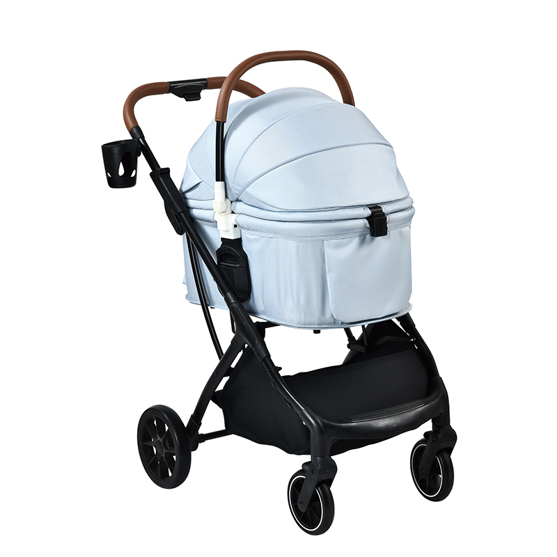 luxe opvouwbare kinderwagen voor honden, kinderwagens voor buitenhonden huisdierentrolley te koop reiswagen voor huisdieren met grote wielen