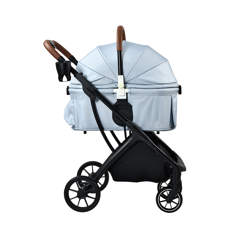 nieuw ontwerp opvouwbare 4 wielen Pet Jogger buggydrager kinderwagen reisdragerwagen voor kattenpuppy