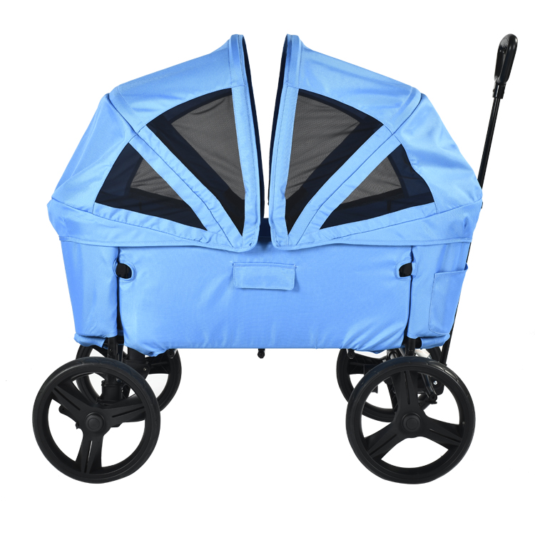 Best outdoor utility troller foldable up baby wagon with 4 wheels