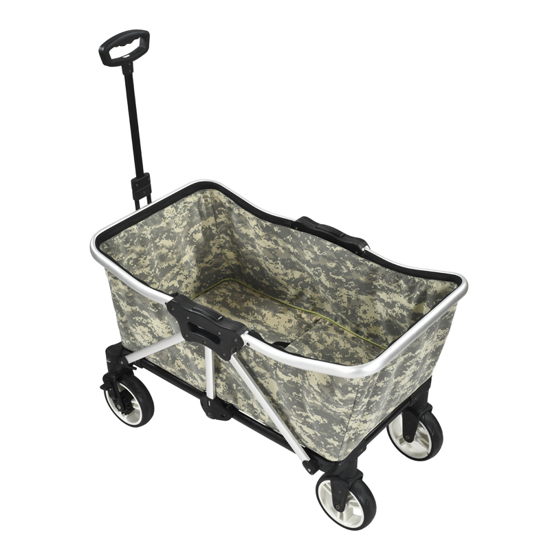 Best camping cart trolley easy folding wagon with big wheel