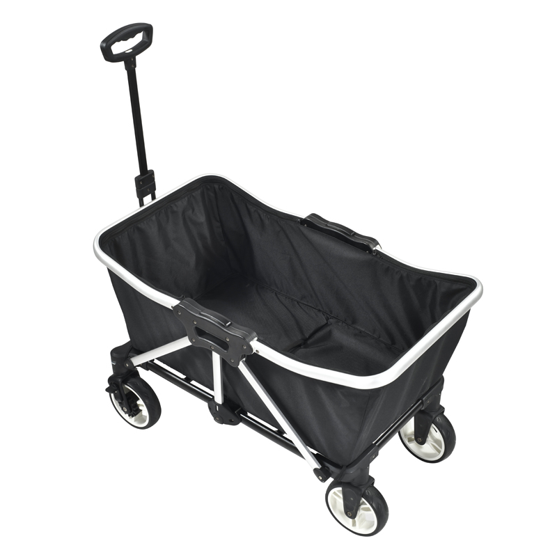 Collapsible camping trolley folding multipurpose camp wagon cart