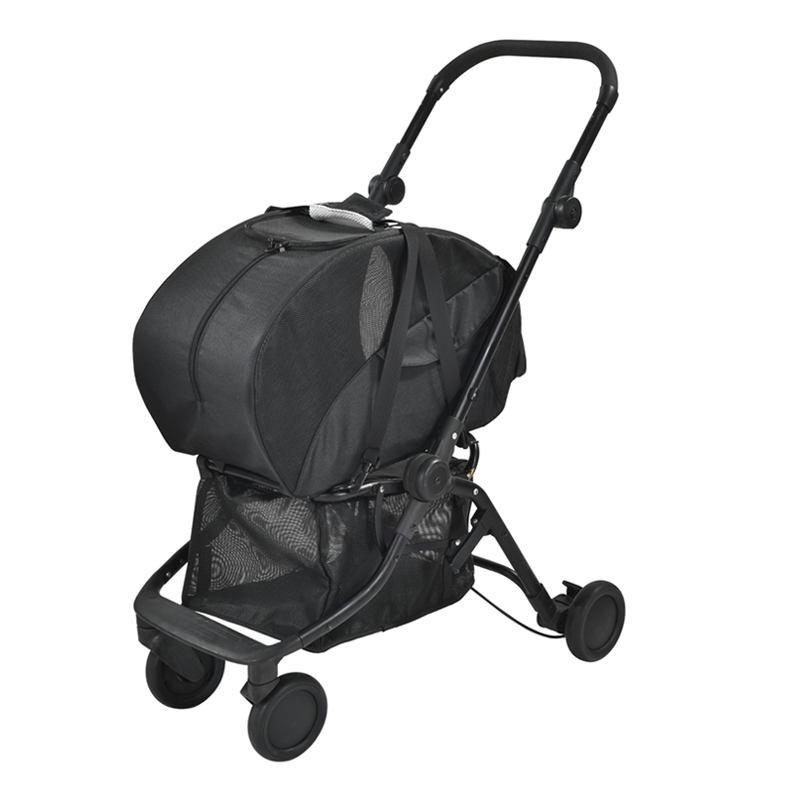 Compact dog stroller for walking fashion pram for dog walking