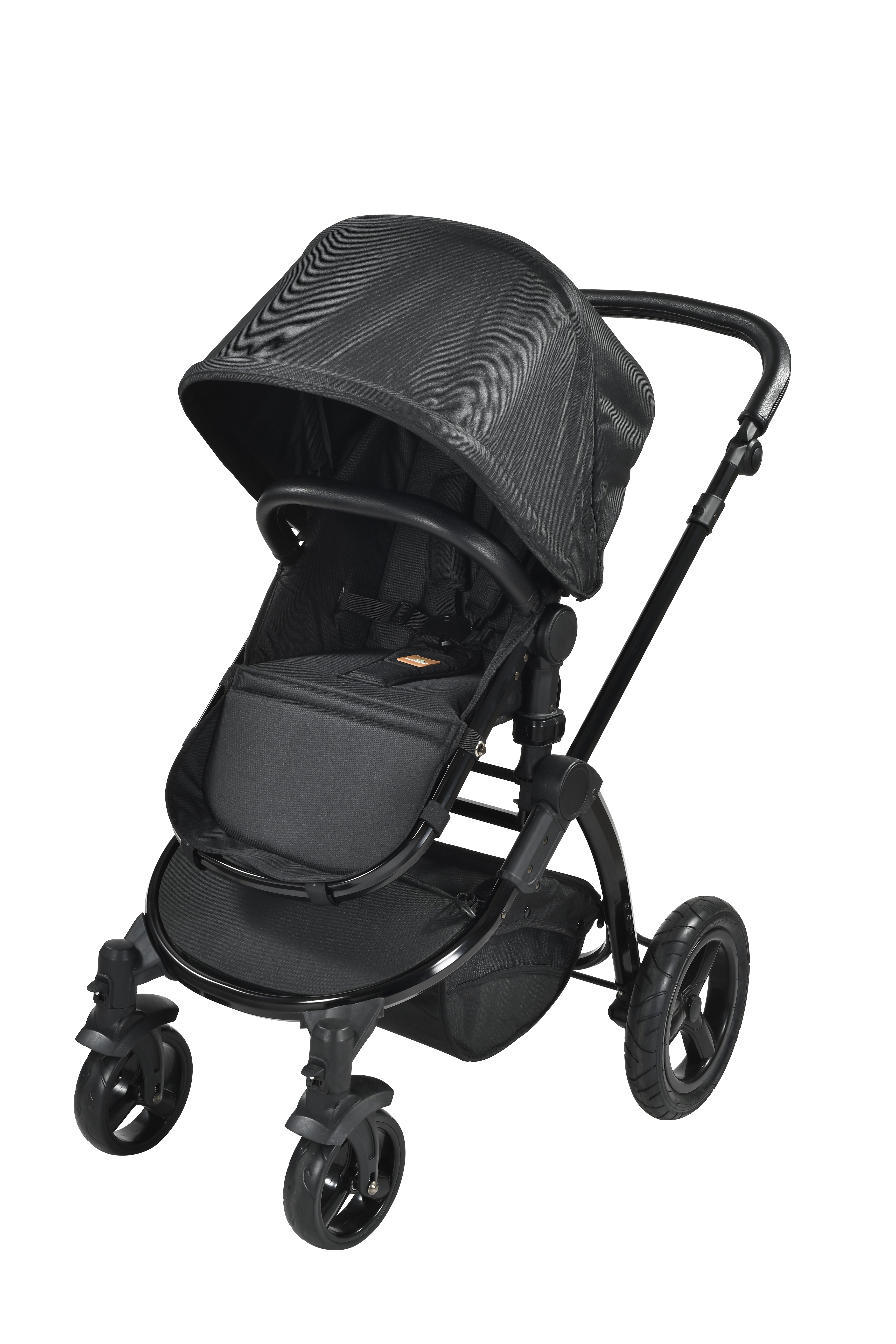 All-Terrain 2-in-1 Baby Stroller: Aluminum Frame, 3-Section Canopy & Big PU Wheels for Comfort