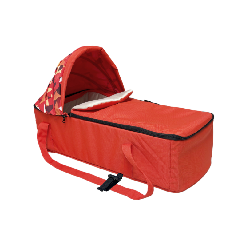 Premium Soft Baby Carry Basket for 0-6 Months, Compact Infant Travel Crib with Adjustable Hood