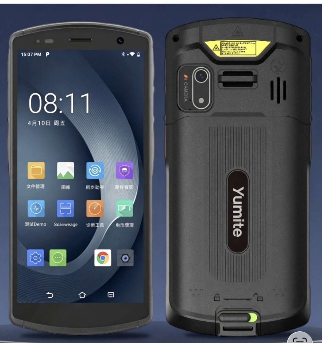 Terminal PDA portátil Android resistente: computadora móvil industrial con escáner de código de barras