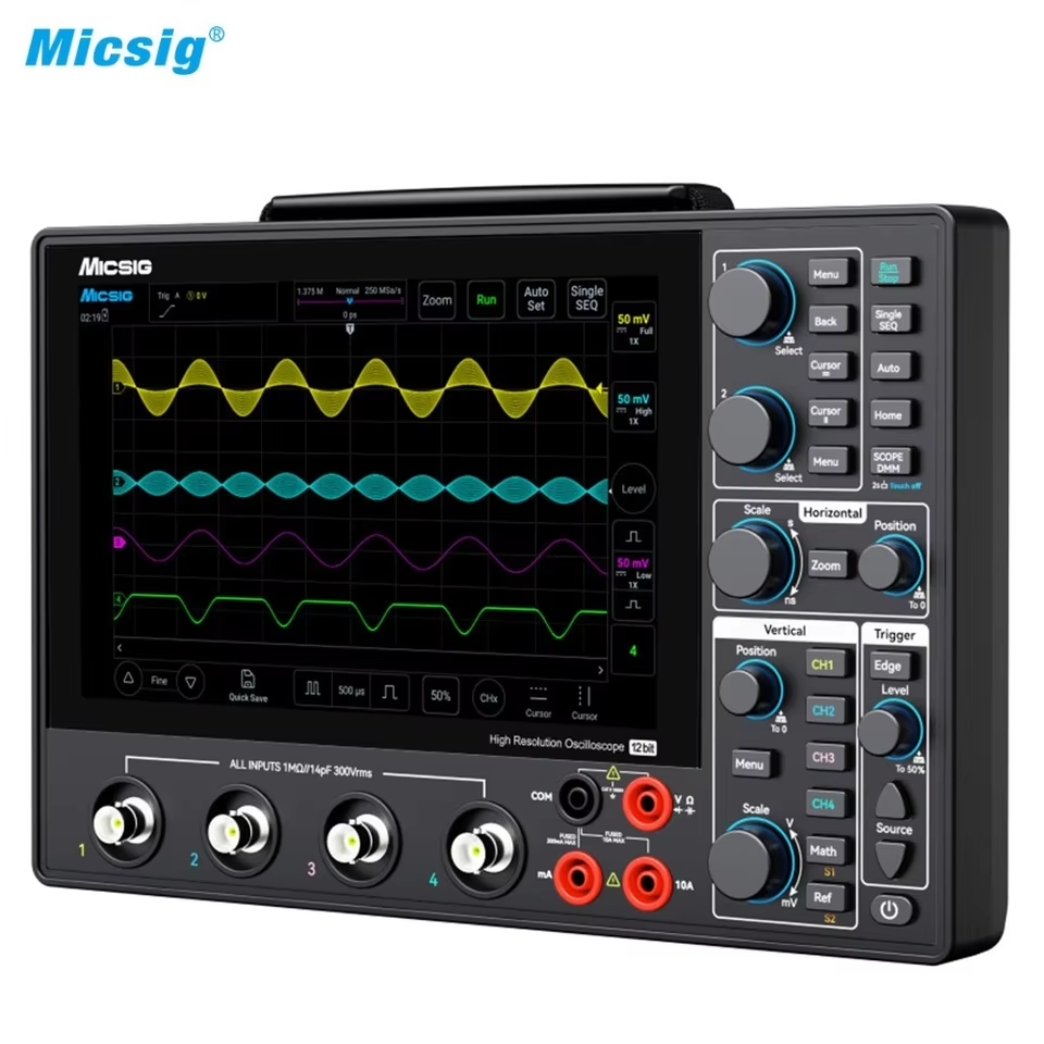 Micsig MHO14-100/MHO14-200 Digital Oscilloscope 100MHz/200MHz Bandwidth 1GSa/s Sampling Rate 12Bit