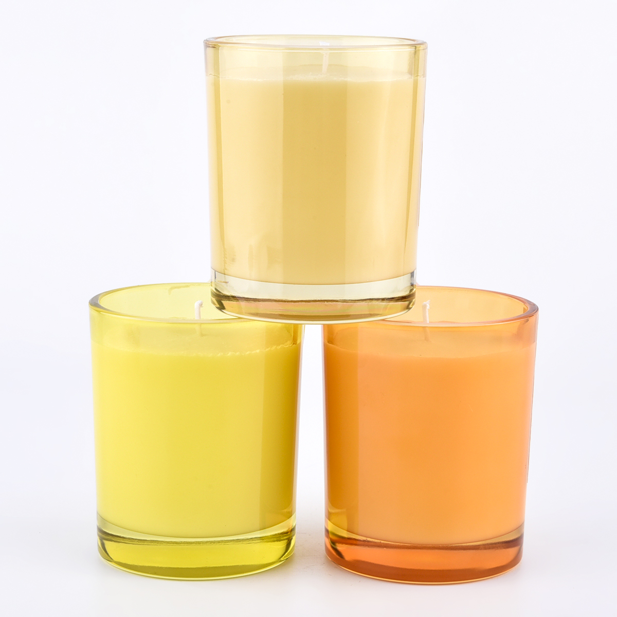 luxury 8.5oz thick wall glass candle jars