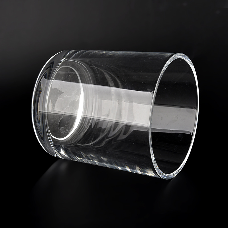 14oz round bottom glass candle jar