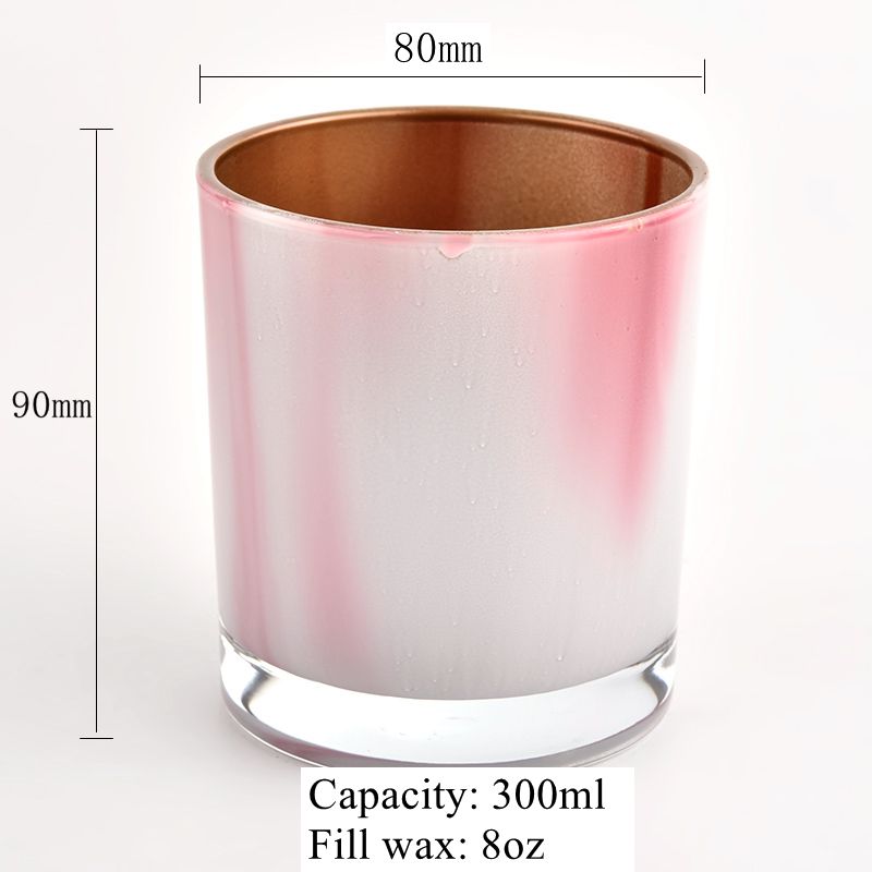 home decor mix colors glass candle holder