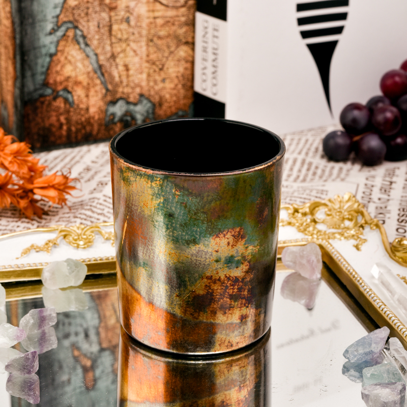 luxury decorated glass candle jar luxury decorated glass candle jar