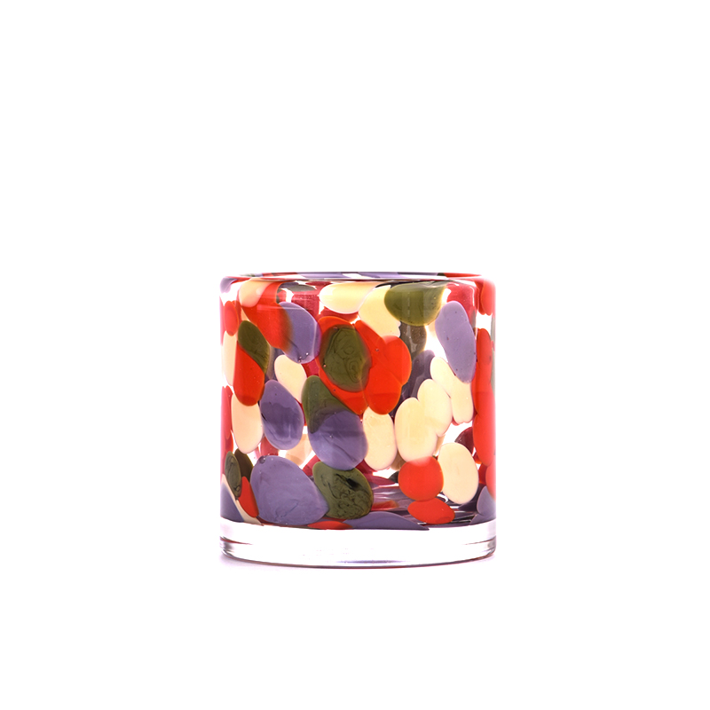 Luxury 6.5 OZ glass candle holder for home decor