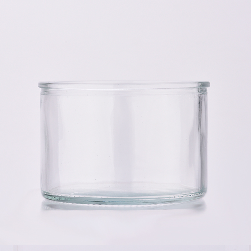 home decor large capacity clear glass candle holder