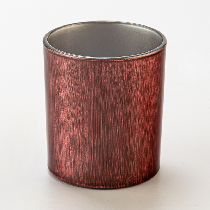 Decorative 290ml Spraying Finish Glass Candle Cup Scented Candle Jar Wholesale