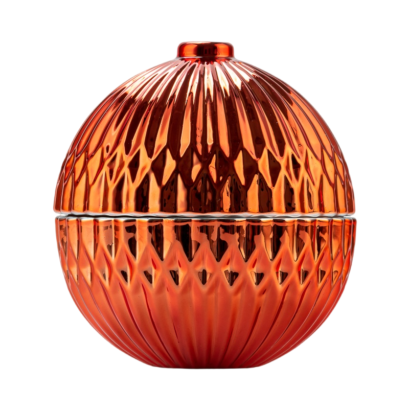 holiday decoration glass candle ball jar