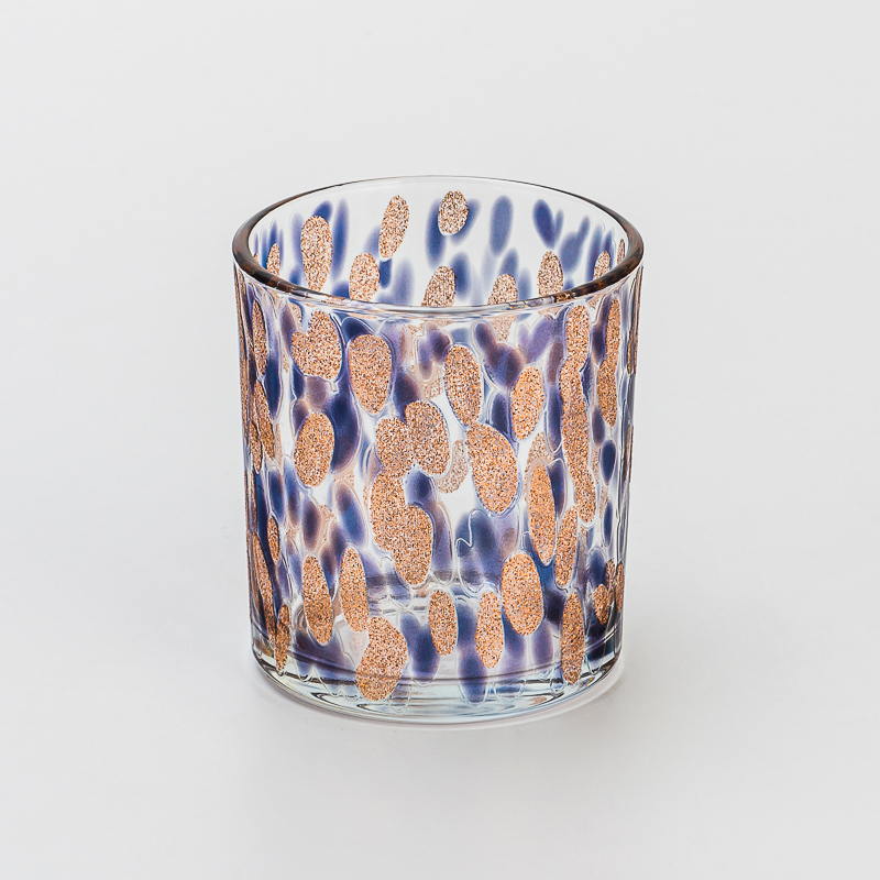 Luxury Finish Cylinder Glass Candle Vessel with Customizable Logo Design for Scented Candles & Elegant Home Decoration