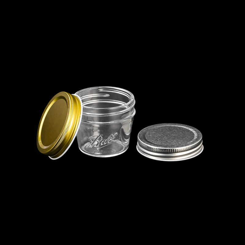 Small Capacity Tealight Holder Glass Candle Jar with Lid Customizable Color for Scented Candles