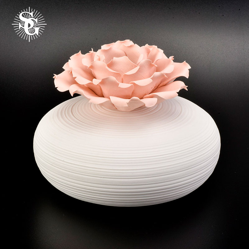 Sunny white OEM standard perfect design  empty ceramic diffuser bottle