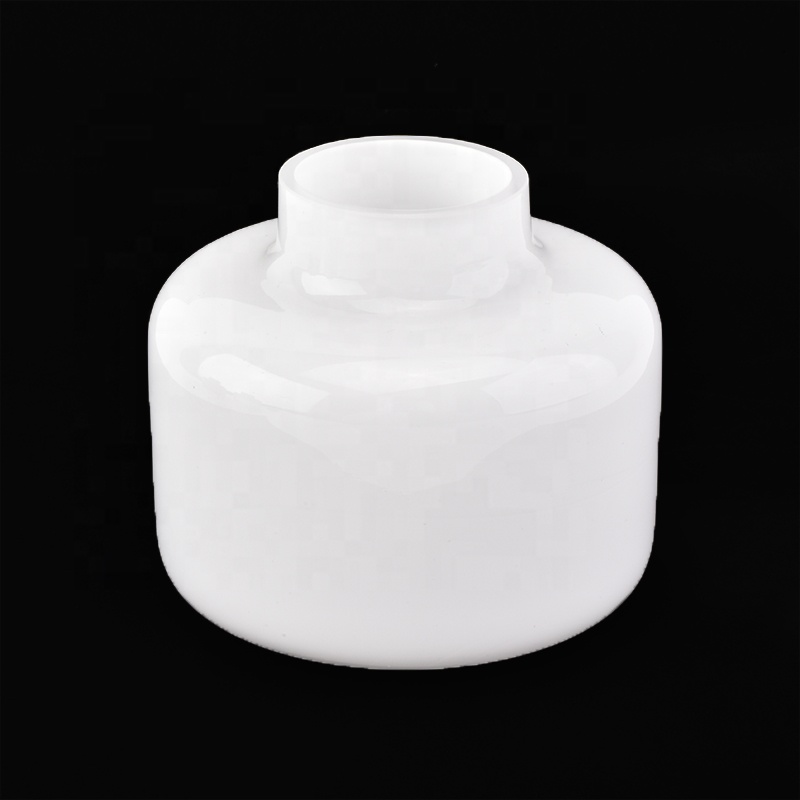620ml white overlay glass reed diffuser bottles