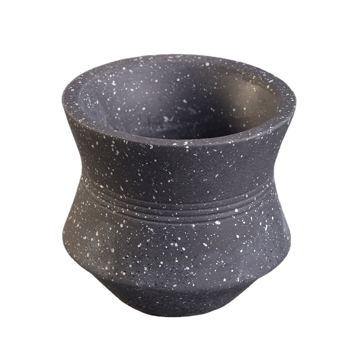 10oz 20oz Sunny design custom empty black cement candle jars