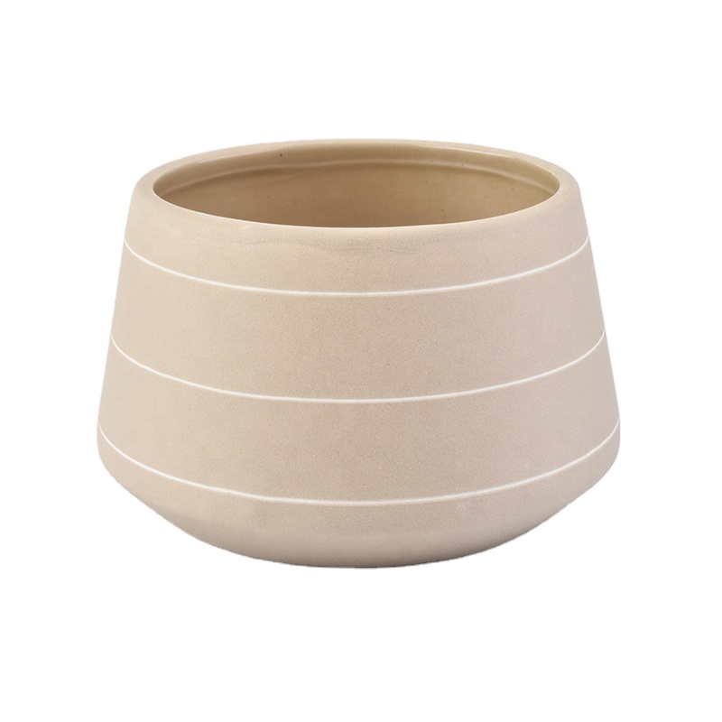 Home decoration Frosted copper candle container