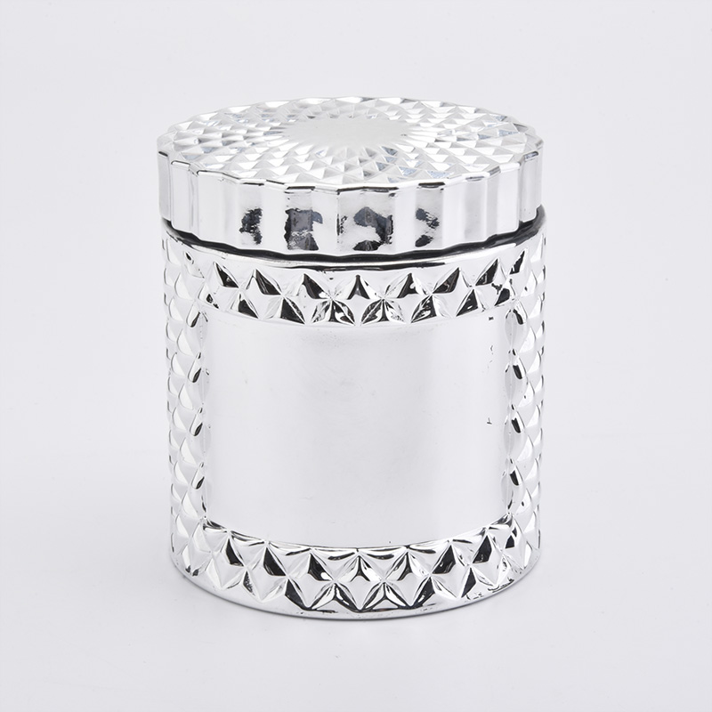 260ml private label glass candle holders with lids