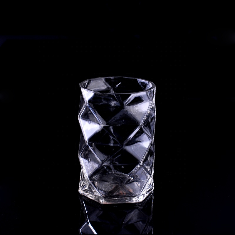 6oz 8oz 10oz Wholesales geometric crystal luxury glass candle holder