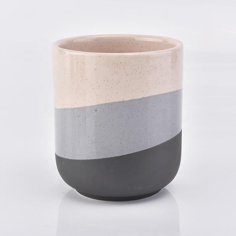 400ml Custom matte glazed ceramic candle holder