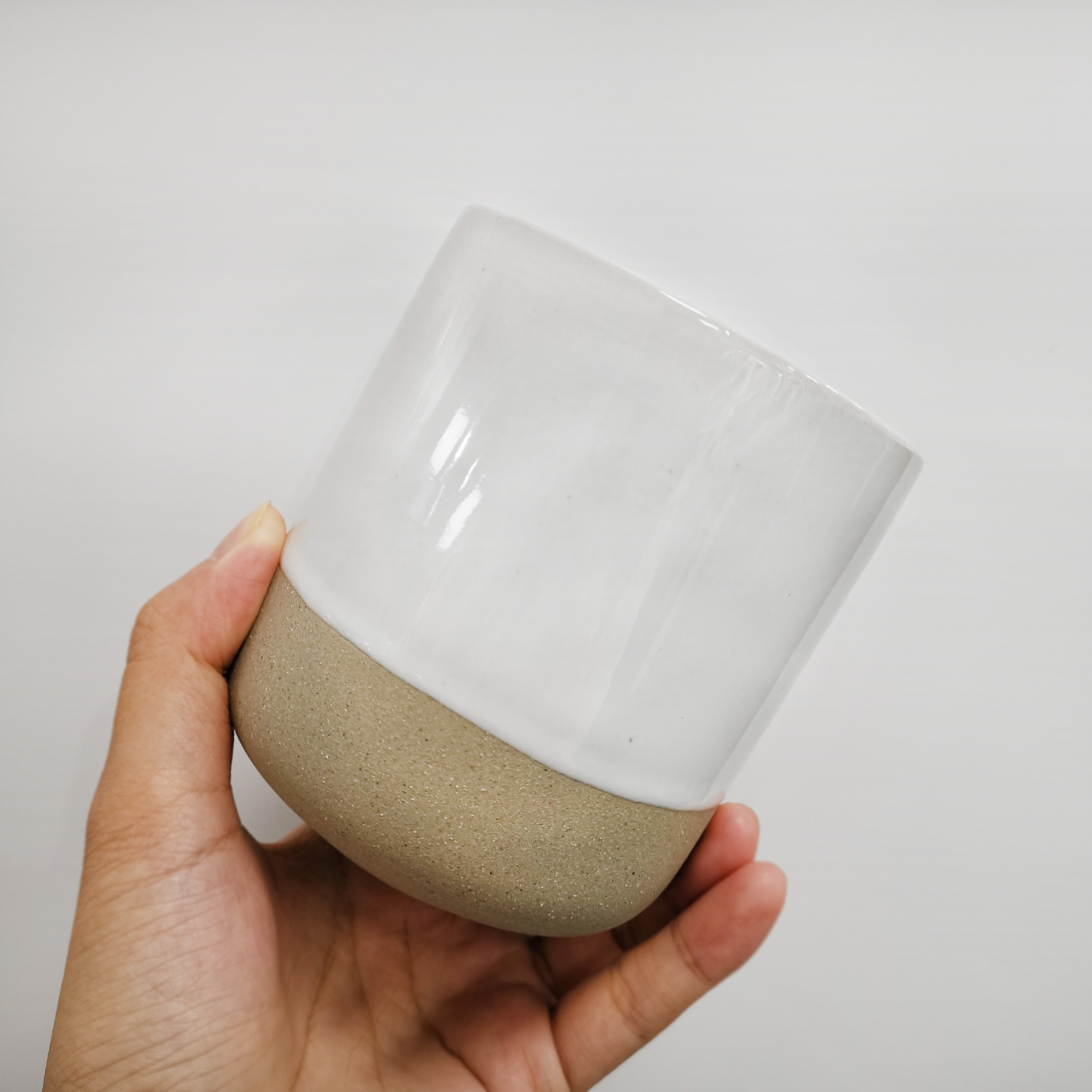 10oz cylinder sand soil candle holders for home decor