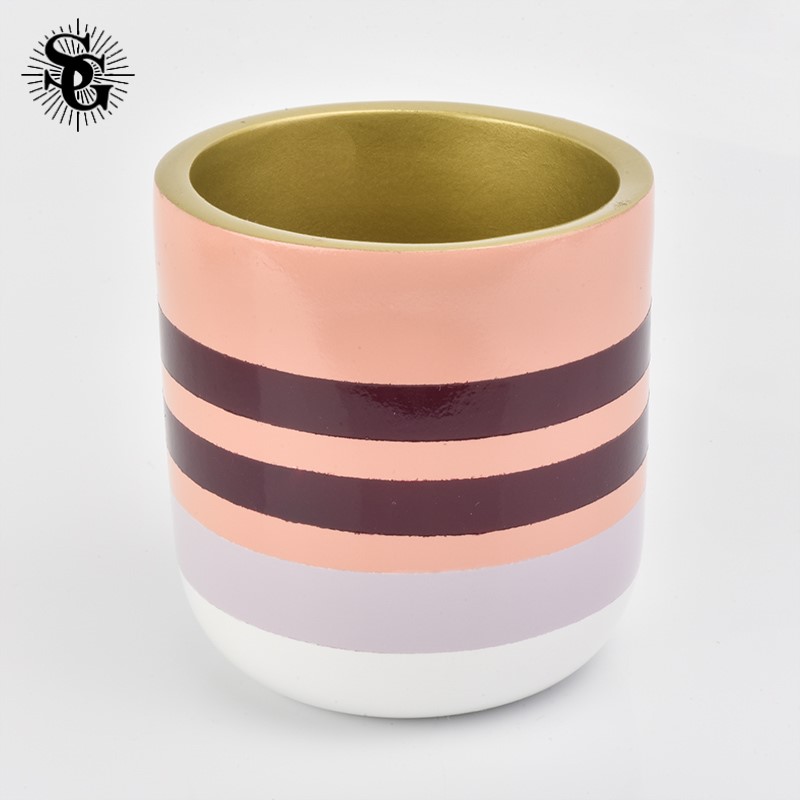 Sunny slap up 380ml 410g colourful colored concrete candle containers