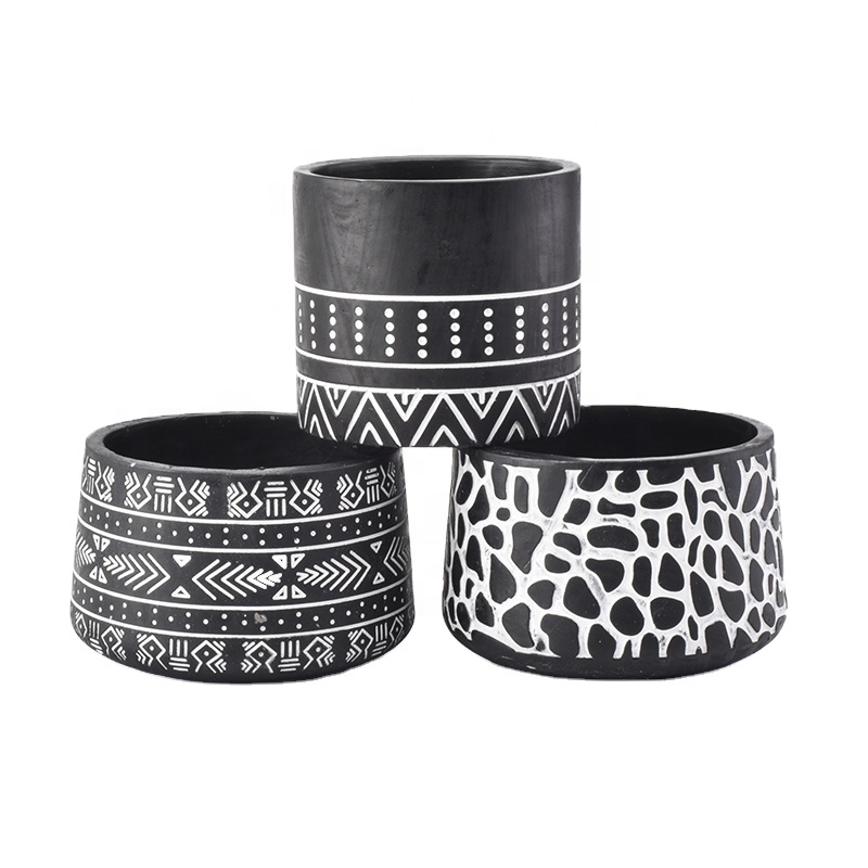 home decor luxury cement candle holder