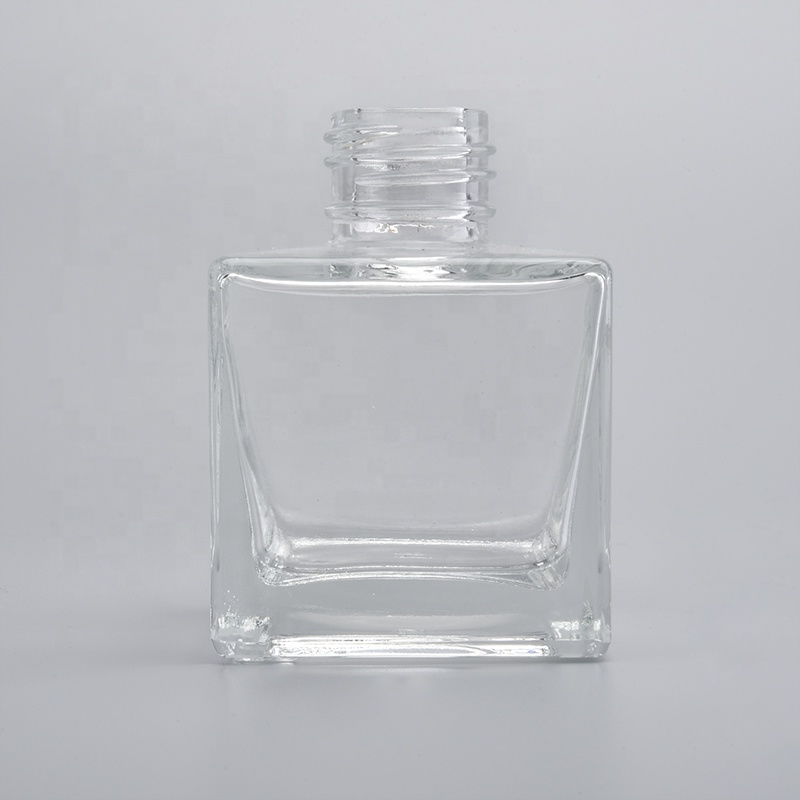 Sunny square empty reed diffuser glass bottles for home decor fragrance container