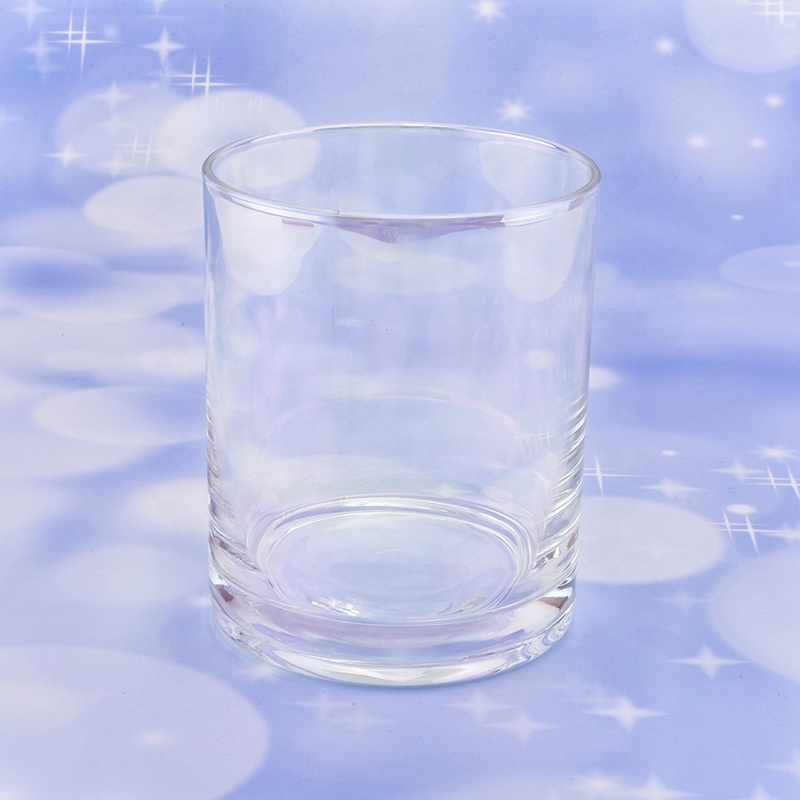 10 oz Crystal decorative empty glass candle jars