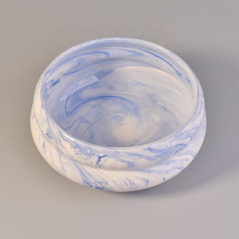 Wholesales 10oz chinese vintage candle holder ceramic