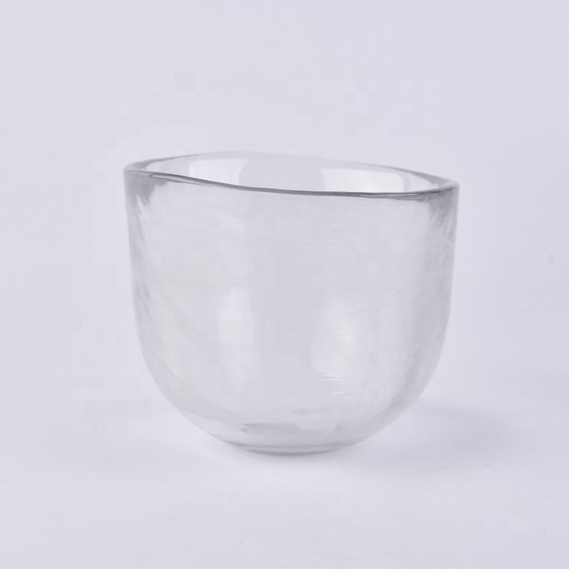 Empty Tealight glass candle holders for home decor