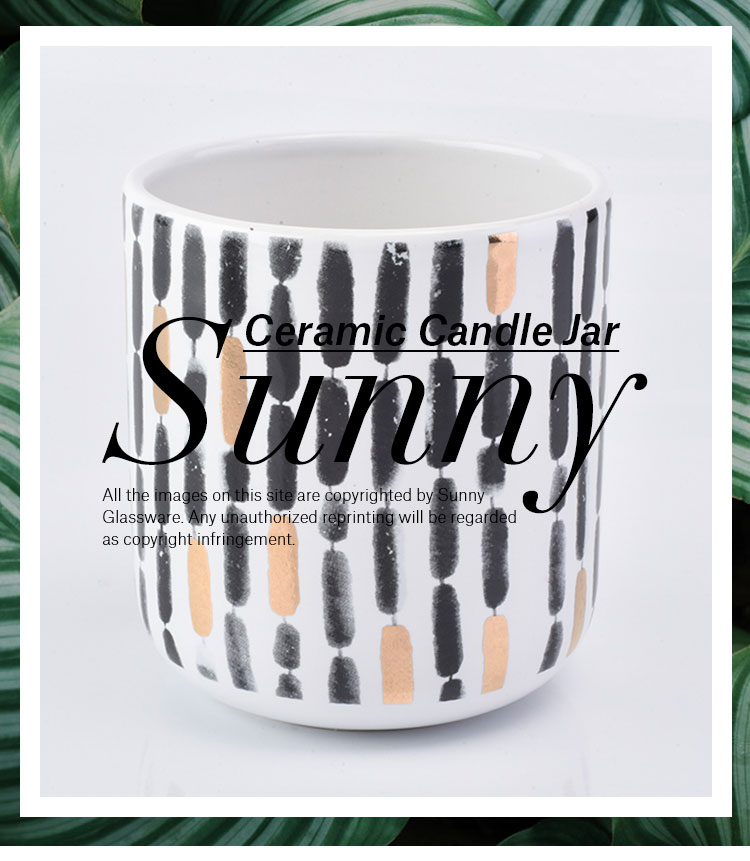 luxury candle jar ceramic